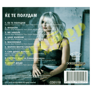Sanja Risteska – Kje te poludam – DVD / Audio Album 2018 – Senator Music Bitola